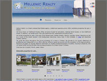 Tablet Screenshot of hellenic-realty.com